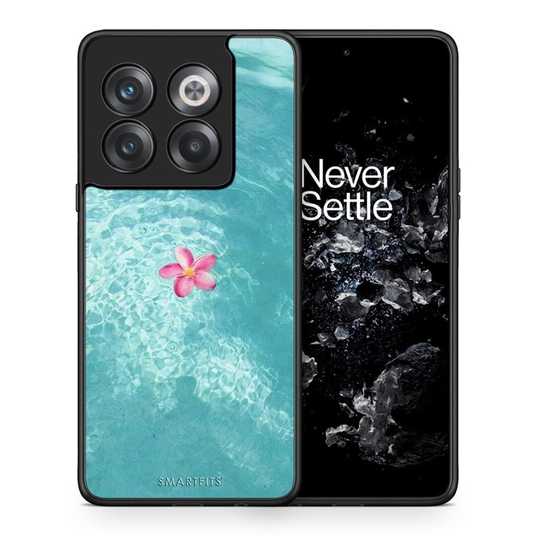 Θήκη OnePlus 10T Water Flower από τη Smartfits με σχέδιο στο πίσω μέρος και μαύρο περίβλημα | OnePlus 10T Water Flower case with colorful back and black bezels