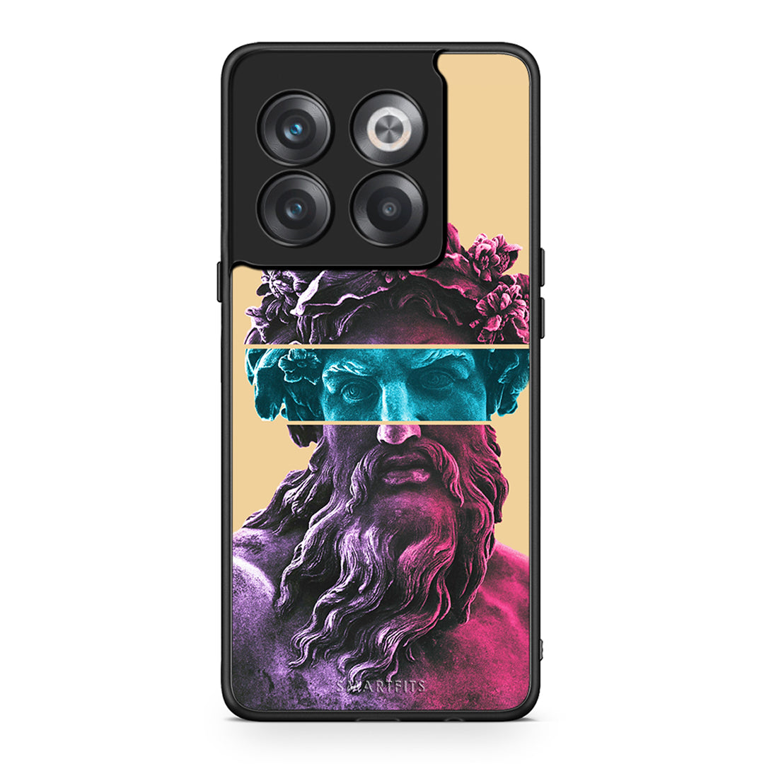 OnePlus 10T Zeus Art Θήκη Αγίου Βαλεντίνου από τη Smartfits με σχέδιο στο πίσω μέρος και μαύρο περίβλημα | Smartphone case with colorful back and black bezels by Smartfits