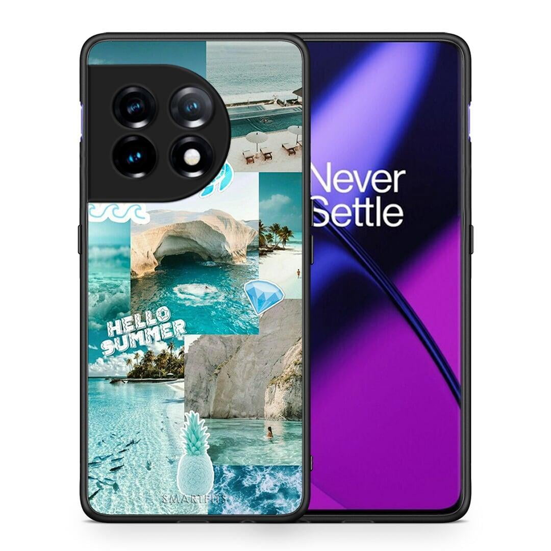 Θήκη OnePlus 11R / ACE 2 5G Aesthetic Summer από τη Smartfits με σχέδιο στο πίσω μέρος και μαύρο περίβλημα | OnePlus 11R / ACE 2 5G Aesthetic Summer Case with Colorful Back and Black Bezels