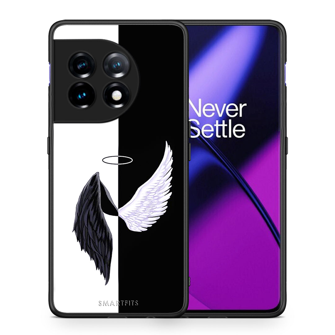 Θήκη OnePlus 11R / ACE 2 5G Angels Demons από τη Smartfits με σχέδιο στο πίσω μέρος και μαύρο περίβλημα | OnePlus 11R / ACE 2 5G Angels Demons Case with Colorful Back and Black Bezels