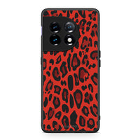 Thumbnail for Θήκη OnePlus 11R / ACE 2 5G Animal Red Leopard από τη Smartfits με σχέδιο στο πίσω μέρος και μαύρο περίβλημα | OnePlus 11R / ACE 2 5G Animal Red Leopard Case with Colorful Back and Black Bezels