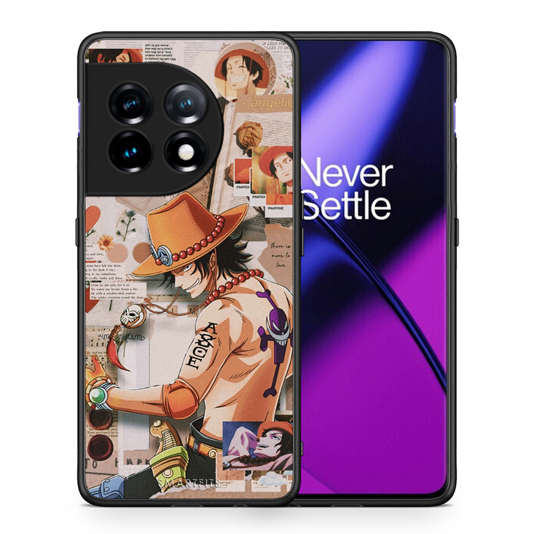 Θήκη OnePlus 11R / ACE 2 5G Anime Collage από τη Smartfits με σχέδιο στο πίσω μέρος και μαύρο περίβλημα | OnePlus 11R / ACE 2 5G Anime Collage Case with Colorful Back and Black Bezels