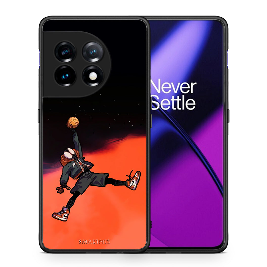 Θήκη OnePlus 11R / ACE 2 5G Basketball Hero από τη Smartfits με σχέδιο στο πίσω μέρος και μαύρο περίβλημα | OnePlus 11R / ACE 2 5G Basketball Hero Case with Colorful Back and Black Bezels