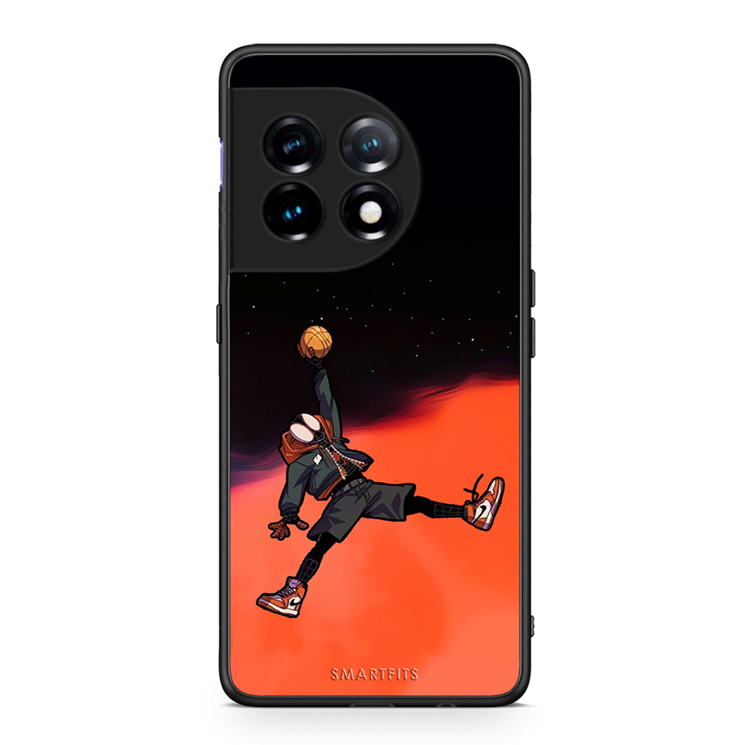 Θήκη OnePlus 11R / ACE 2 5G Basketball Hero από τη Smartfits με σχέδιο στο πίσω μέρος και μαύρο περίβλημα | OnePlus 11R / ACE 2 5G Basketball Hero Case with Colorful Back and Black Bezels