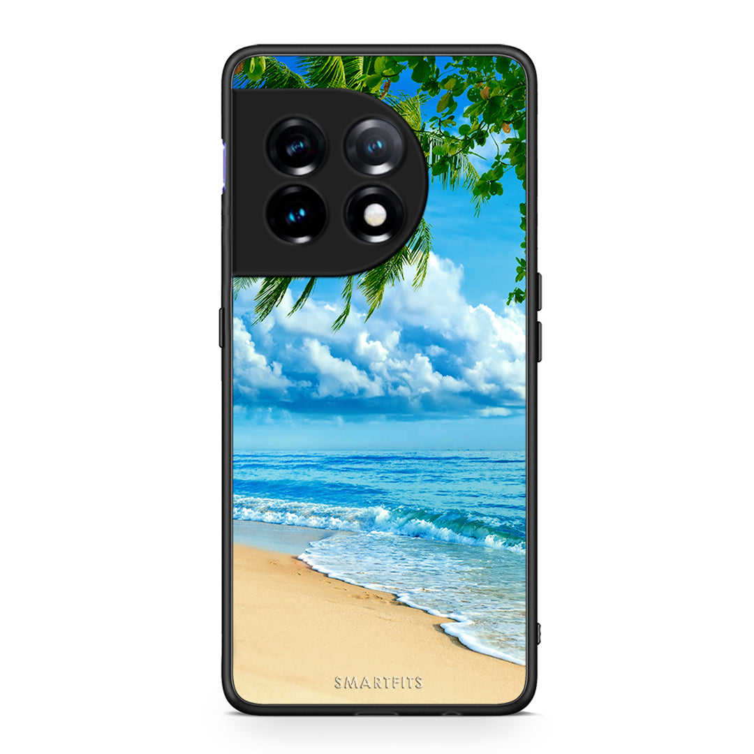 Θήκη OnePlus 11R / ACE 2 5G Beautiful Beach από τη Smartfits με σχέδιο στο πίσω μέρος και μαύρο περίβλημα | OnePlus 11R / ACE 2 5G Beautiful Beach Case with Colorful Back and Black Bezels