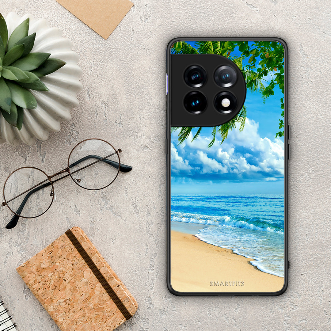 Θήκη OnePlus 11R / ACE 2 5G Beautiful Beach από τη Smartfits με σχέδιο στο πίσω μέρος και μαύρο περίβλημα | OnePlus 11R / ACE 2 5G Beautiful Beach Case with Colorful Back and Black Bezels