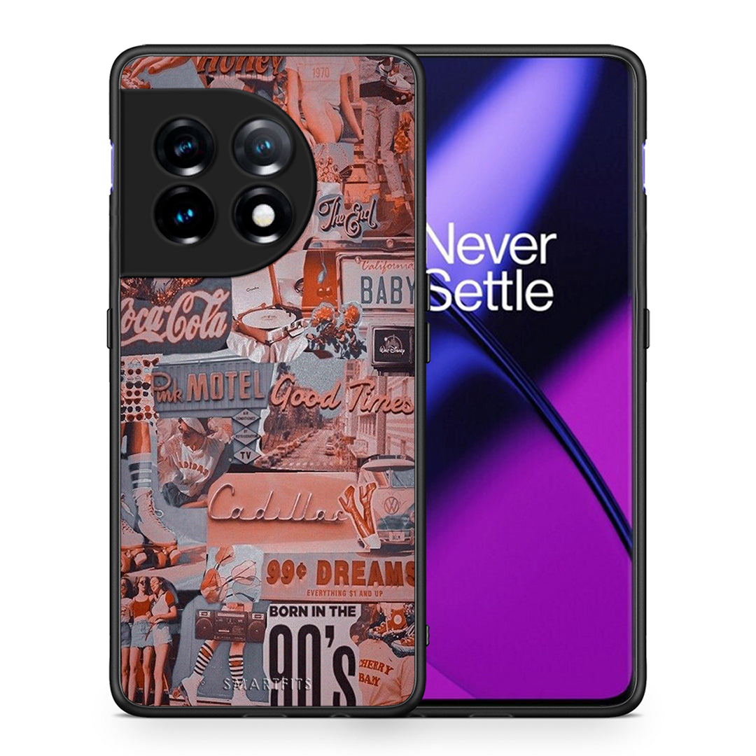 Θήκη OnePlus 11R / ACE 2 5G Born In 90s από τη Smartfits με σχέδιο στο πίσω μέρος και μαύρο περίβλημα | OnePlus 11R / ACE 2 5G Born In 90s Case with Colorful Back and Black Bezels