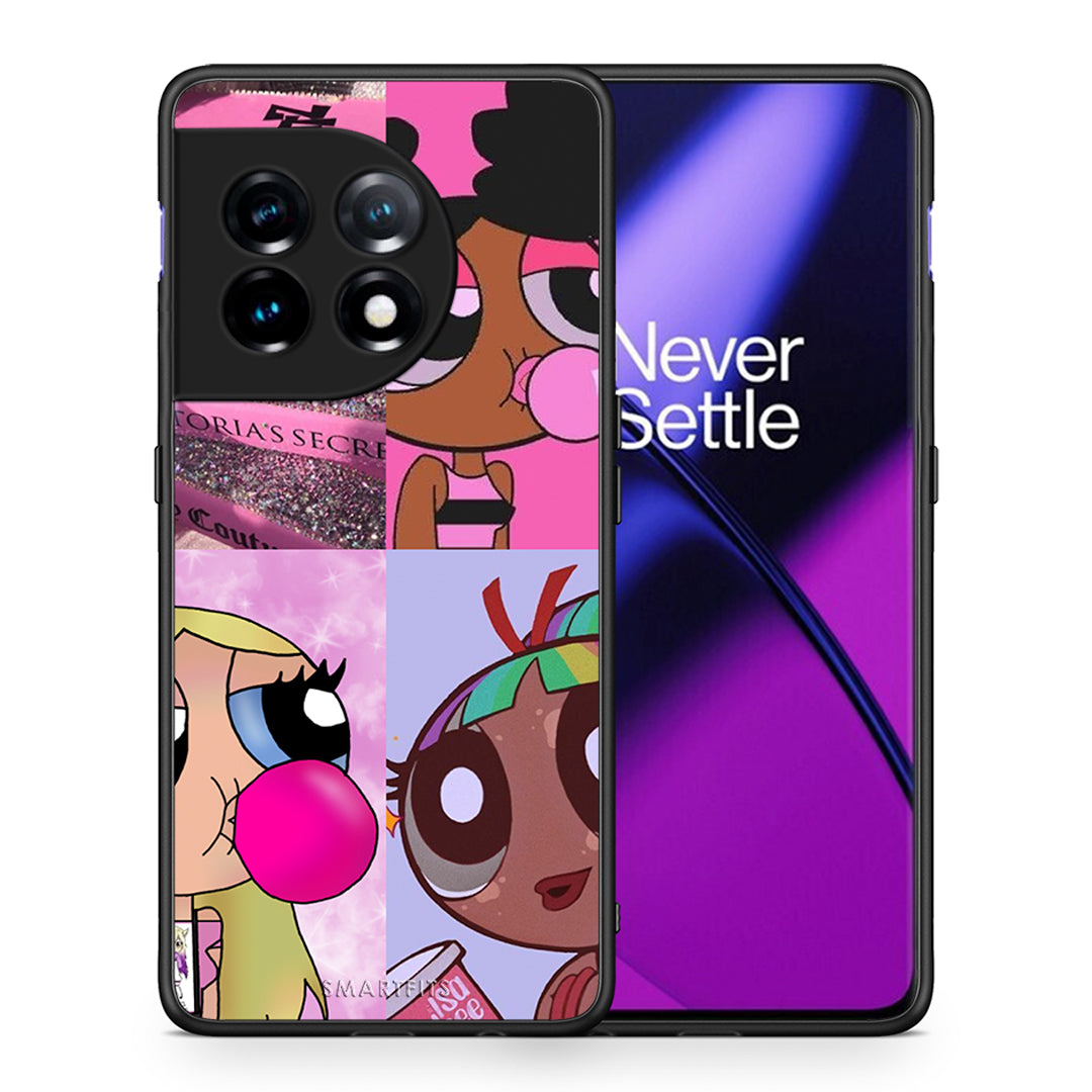 Θήκη OnePlus 11R / ACE 2 5G Bubble Girls από τη Smartfits με σχέδιο στο πίσω μέρος και μαύρο περίβλημα | OnePlus 11R / ACE 2 5G Bubble Girls Case with Colorful Back and Black Bezels