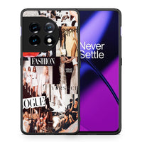 Thumbnail for Θήκη OnePlus 11 5G Collage Fashion από τη Smartfits με σχέδιο στο πίσω μέρος και μαύρο περίβλημα | OnePlus 11 5G Collage Fashion Case with Colorful Back and Black Bezels