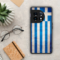 Thumbnail for Θήκη OnePlus 11R / ACE 2 5G Flag Greek από τη Smartfits με σχέδιο στο πίσω μέρος και μαύρο περίβλημα | OnePlus 11R / ACE 2 5G Flag Greek Case with Colorful Back and Black Bezels