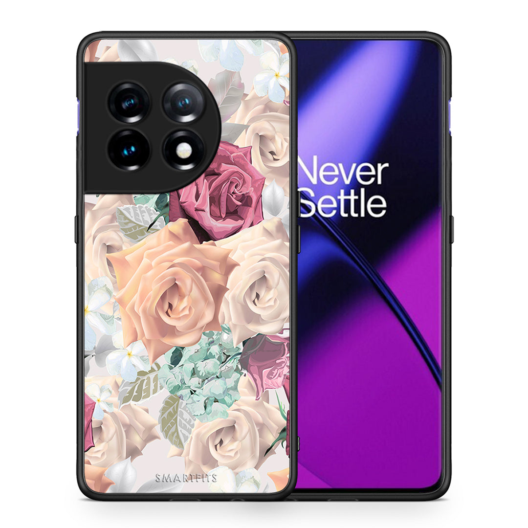 Θήκη OnePlus 11R / ACE 2 5G Floral Bouquet από τη Smartfits με σχέδιο στο πίσω μέρος και μαύρο περίβλημα | OnePlus 11R / ACE 2 5G Floral Bouquet Case with Colorful Back and Black Bezels