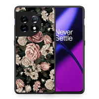 Thumbnail for Θήκη OnePlus 11 5G Flower Wild Roses από τη Smartfits με σχέδιο στο πίσω μέρος και μαύρο περίβλημα | OnePlus 11 5G Flower Wild Roses Case with Colorful Back and Black Bezels