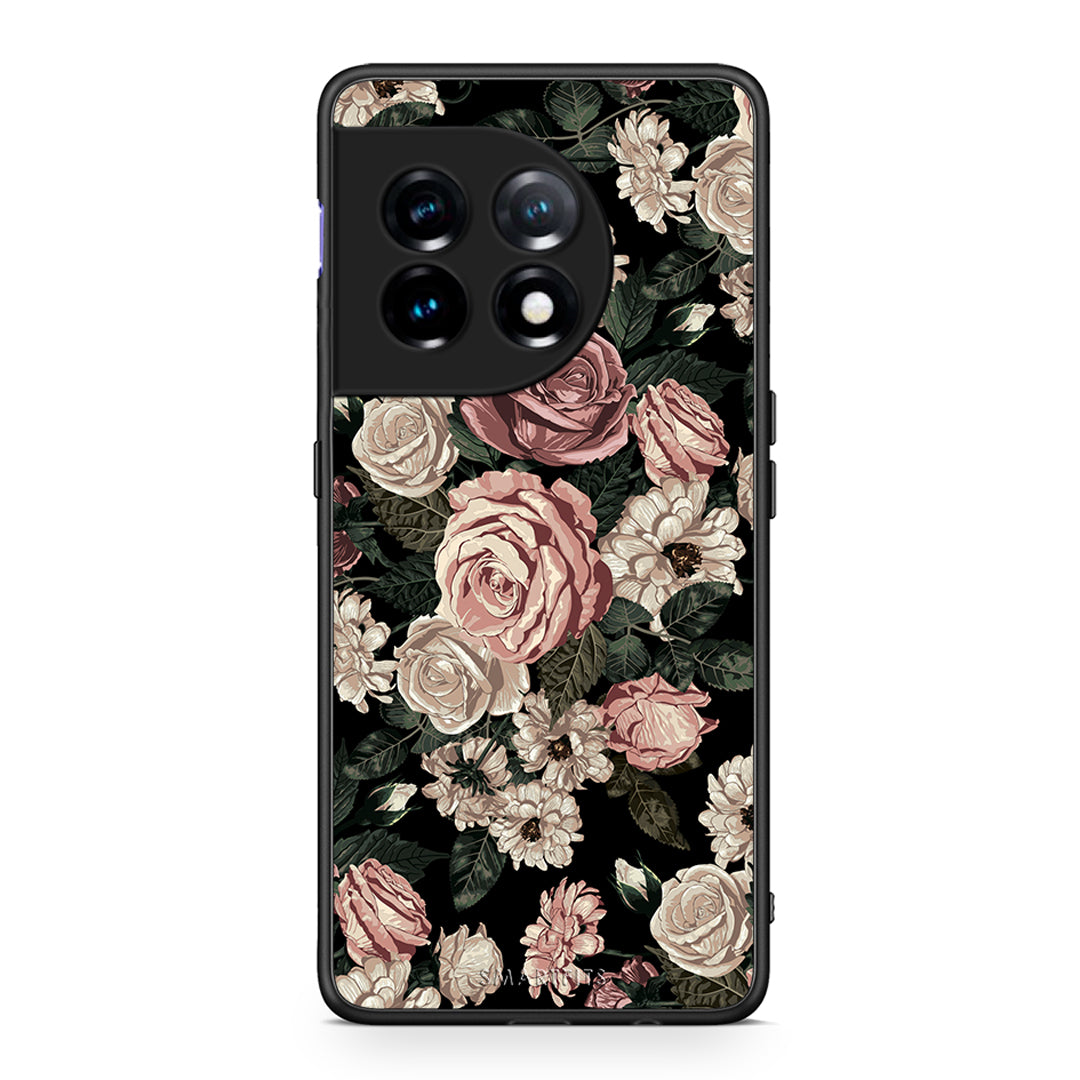 Θήκη OnePlus 11R / ACE 2 5G Flower Wild Roses από τη Smartfits με σχέδιο στο πίσω μέρος και μαύρο περίβλημα | OnePlus 11R / ACE 2 5G Flower Wild Roses Case with Colorful Back and Black Bezels