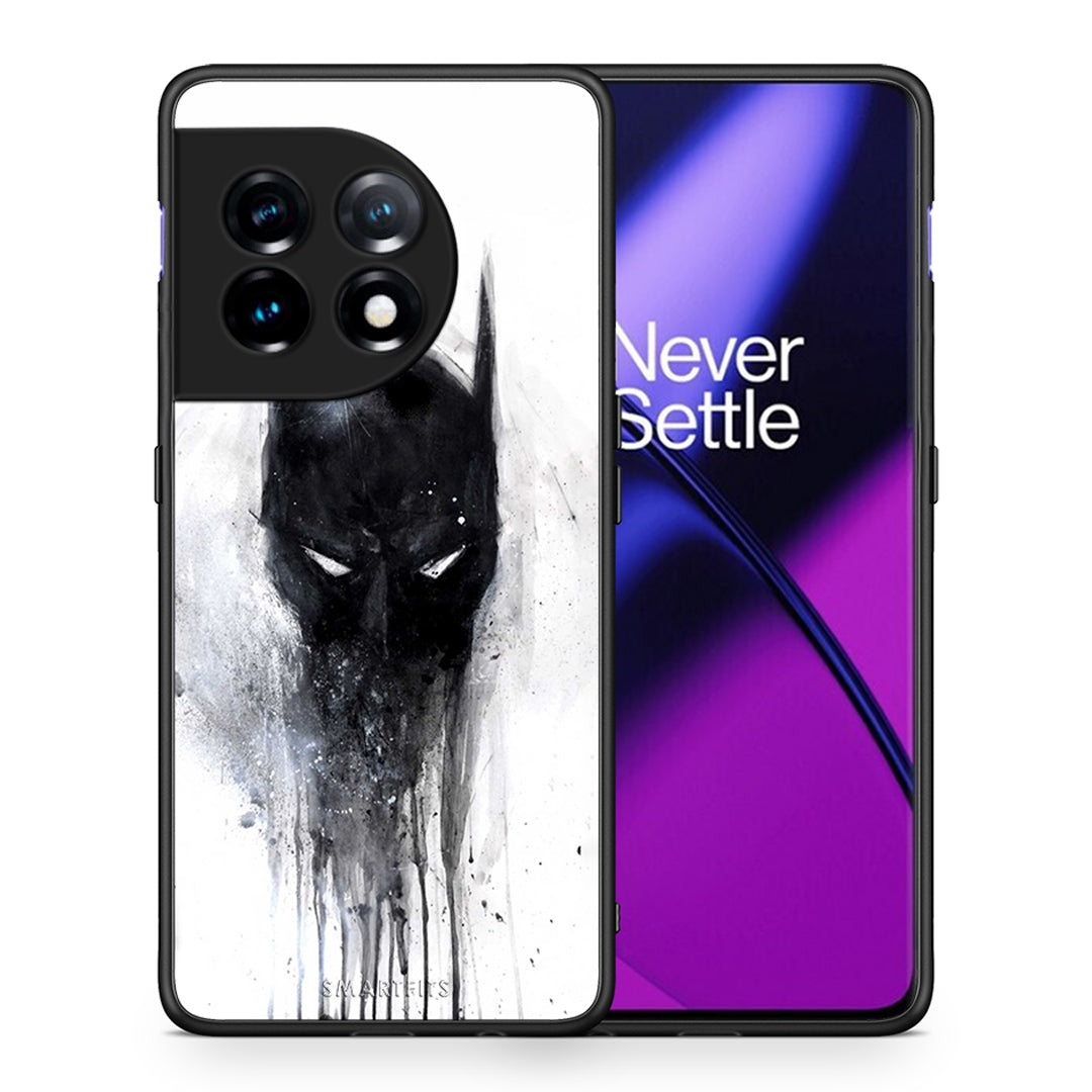 Θήκη OnePlus 11R / ACE 2 5G Hero Paint Bat από τη Smartfits με σχέδιο στο πίσω μέρος και μαύρο περίβλημα | OnePlus 11R / ACE 2 5G Hero Paint Bat Case with Colorful Back and Black Bezels