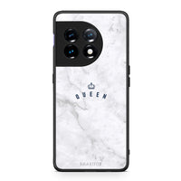 Thumbnail for Θήκη OnePlus 11 5G Marble Queen από τη Smartfits με σχέδιο στο πίσω μέρος και μαύρο περίβλημα | OnePlus 11 5G Marble Queen Case with Colorful Back and Black Bezels