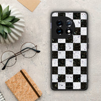 Thumbnail for Θήκη OnePlus 11 5G Marble Square Geometric από τη Smartfits με σχέδιο στο πίσω μέρος και μαύρο περίβλημα | OnePlus 11 5G Marble Square Geometric Case with Colorful Back and Black Bezels