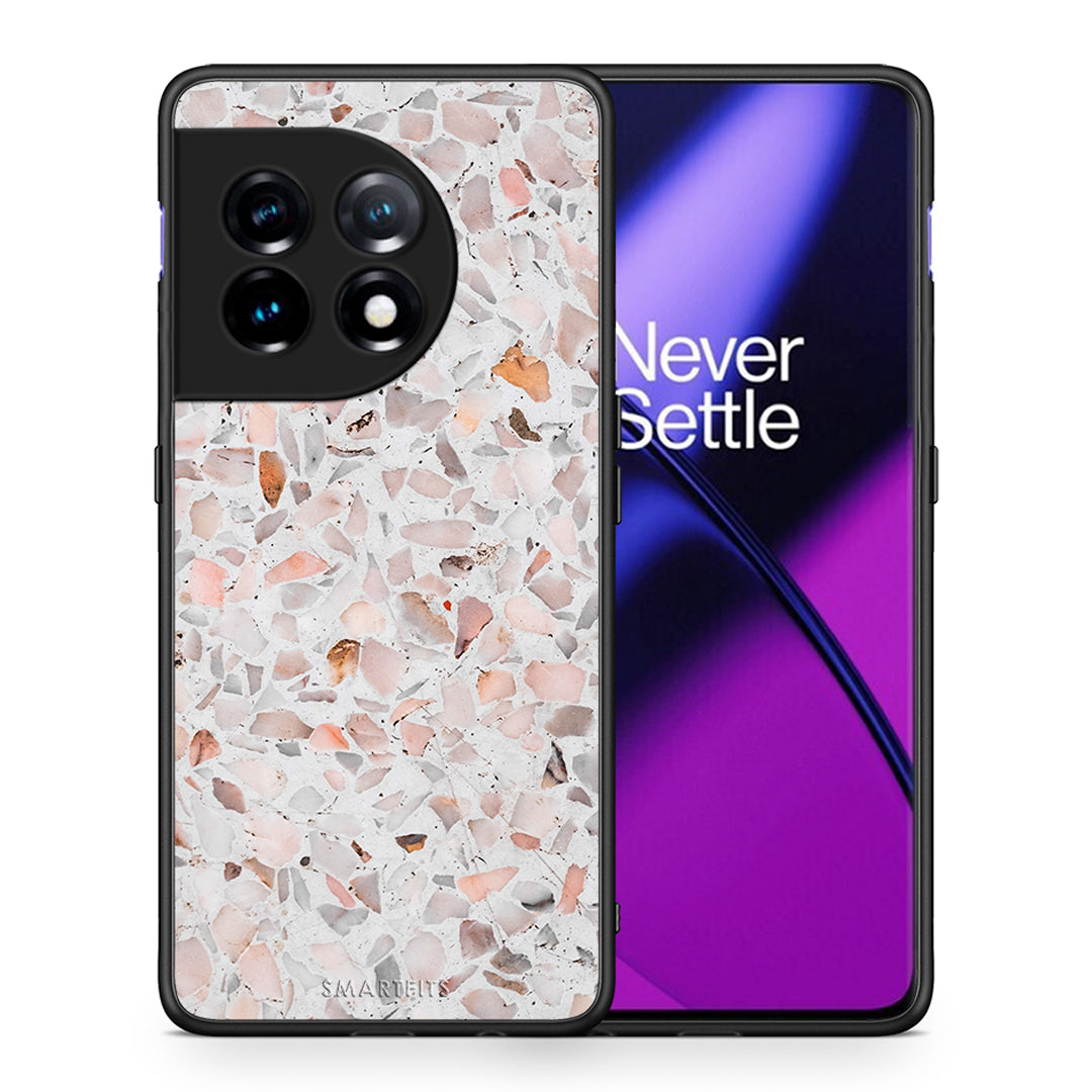 Θήκη OnePlus 11R / ACE 2 5G Marble Terrazzo από τη Smartfits με σχέδιο στο πίσω μέρος και μαύρο περίβλημα | OnePlus 11R / ACE 2 5G Marble Terrazzo Case with Colorful Back and Black Bezels