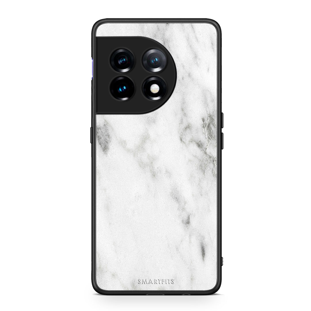 Θήκη OnePlus 11R / ACE 2 5G Marble White από τη Smartfits με σχέδιο στο πίσω μέρος και μαύρο περίβλημα | OnePlus 11R / ACE 2 5G Marble White Case with Colorful Back and Black Bezels