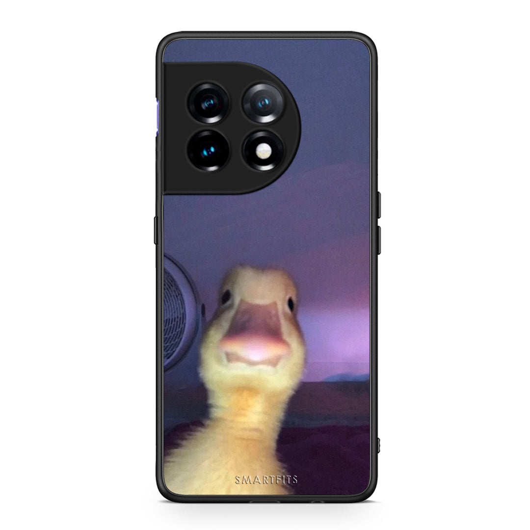 Θήκη OnePlus 11R / ACE 2 5G Meme Duck από τη Smartfits με σχέδιο στο πίσω μέρος και μαύρο περίβλημα | OnePlus 11R / ACE 2 5G Meme Duck Case with Colorful Back and Black Bezels