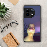 Thumbnail for Θήκη OnePlus 11 5G Meme Duck από τη Smartfits με σχέδιο στο πίσω μέρος και μαύρο περίβλημα | OnePlus 11 5G Meme Duck Case with Colorful Back and Black Bezels