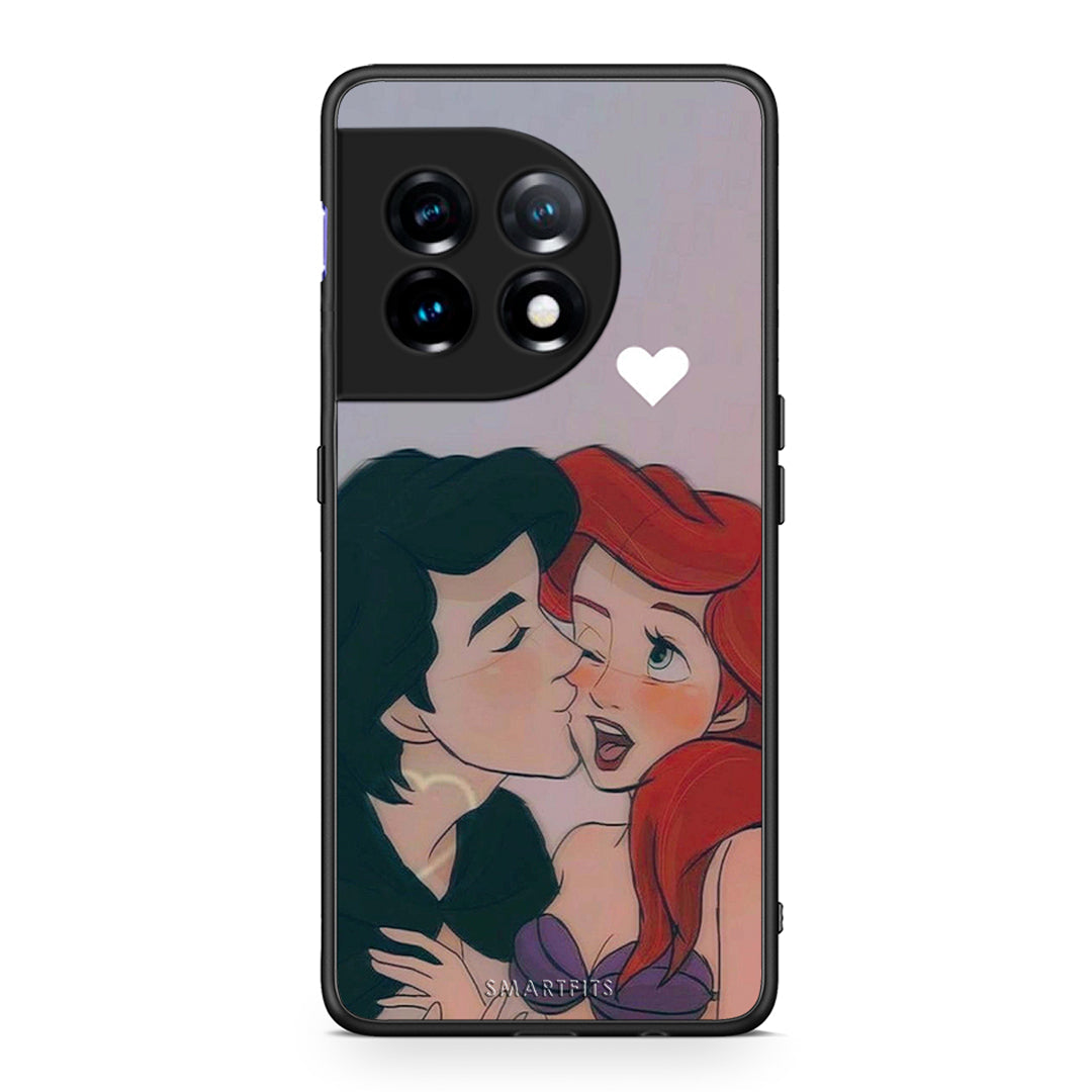 Θήκη OnePlus 11 5G Mermaid Couple από τη Smartfits με σχέδιο στο πίσω μέρος και μαύρο περίβλημα | OnePlus 11 5G Mermaid Couple Case with Colorful Back and Black Bezels