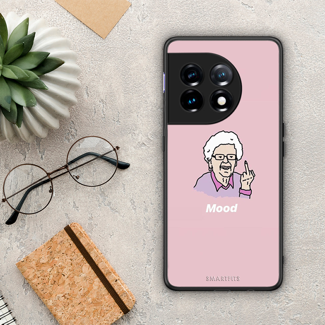 Θήκη OnePlus 11R / ACE 2 5G PopArt Mood από τη Smartfits με σχέδιο στο πίσω μέρος και μαύρο περίβλημα | OnePlus 11R / ACE 2 5G PopArt Mood Case with Colorful Back and Black Bezels