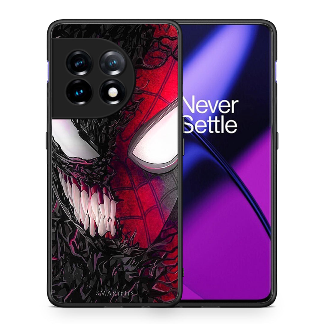 Θήκη OnePlus 11 5G PopArt SpiderVenom από τη Smartfits με σχέδιο στο πίσω μέρος και μαύρο περίβλημα | OnePlus 11 5G PopArt SpiderVenom Case with Colorful Back and Black Bezels