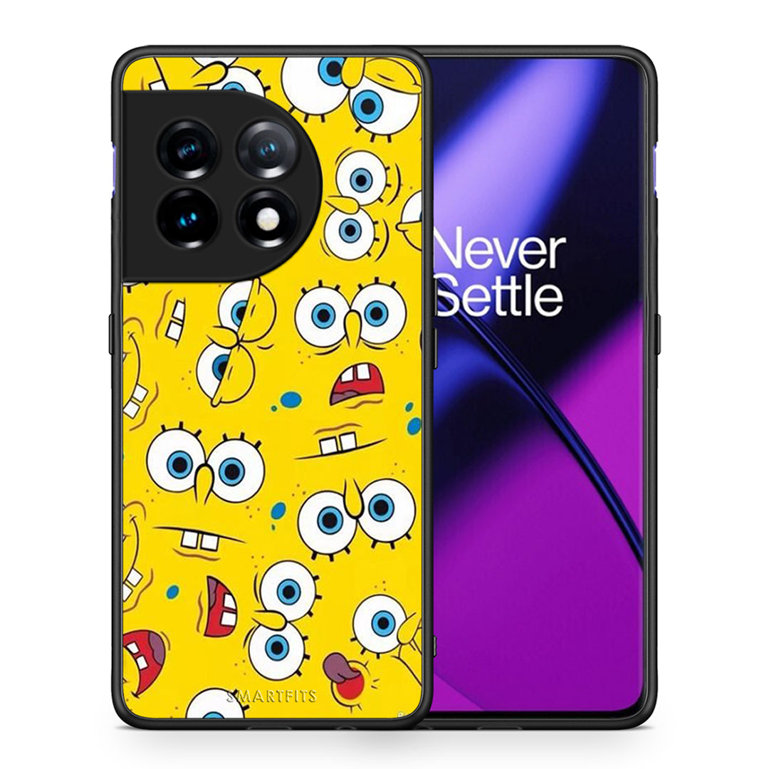 Θήκη OnePlus 11R / ACE 2 5G PopArt Sponge από τη Smartfits με σχέδιο στο πίσω μέρος και μαύρο περίβλημα | OnePlus 11R / ACE 2 5G PopArt Sponge Case with Colorful Back and Black Bezels