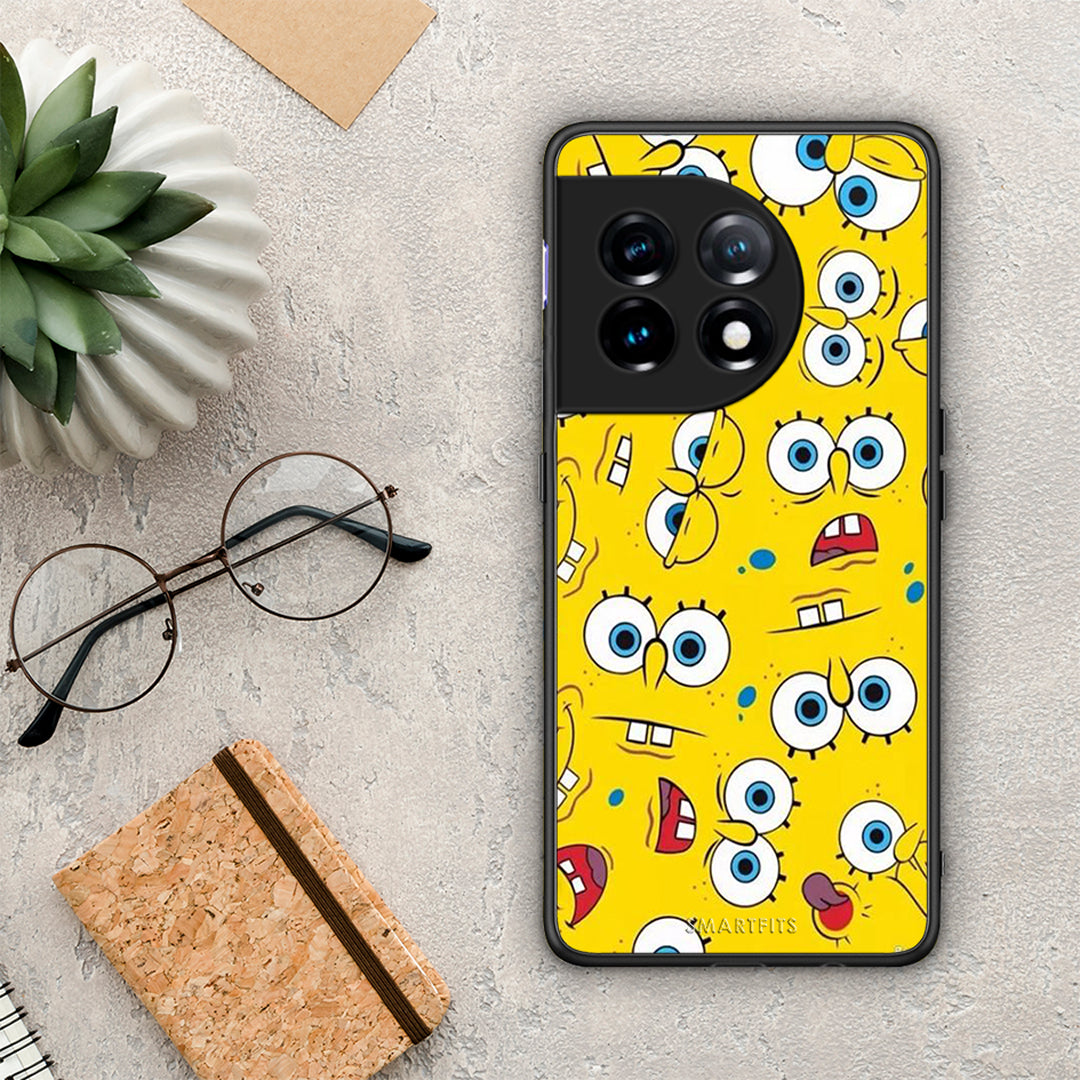 Θήκη OnePlus 11R / ACE 2 5G PopArt Sponge από τη Smartfits με σχέδιο στο πίσω μέρος και μαύρο περίβλημα | OnePlus 11R / ACE 2 5G PopArt Sponge Case with Colorful Back and Black Bezels