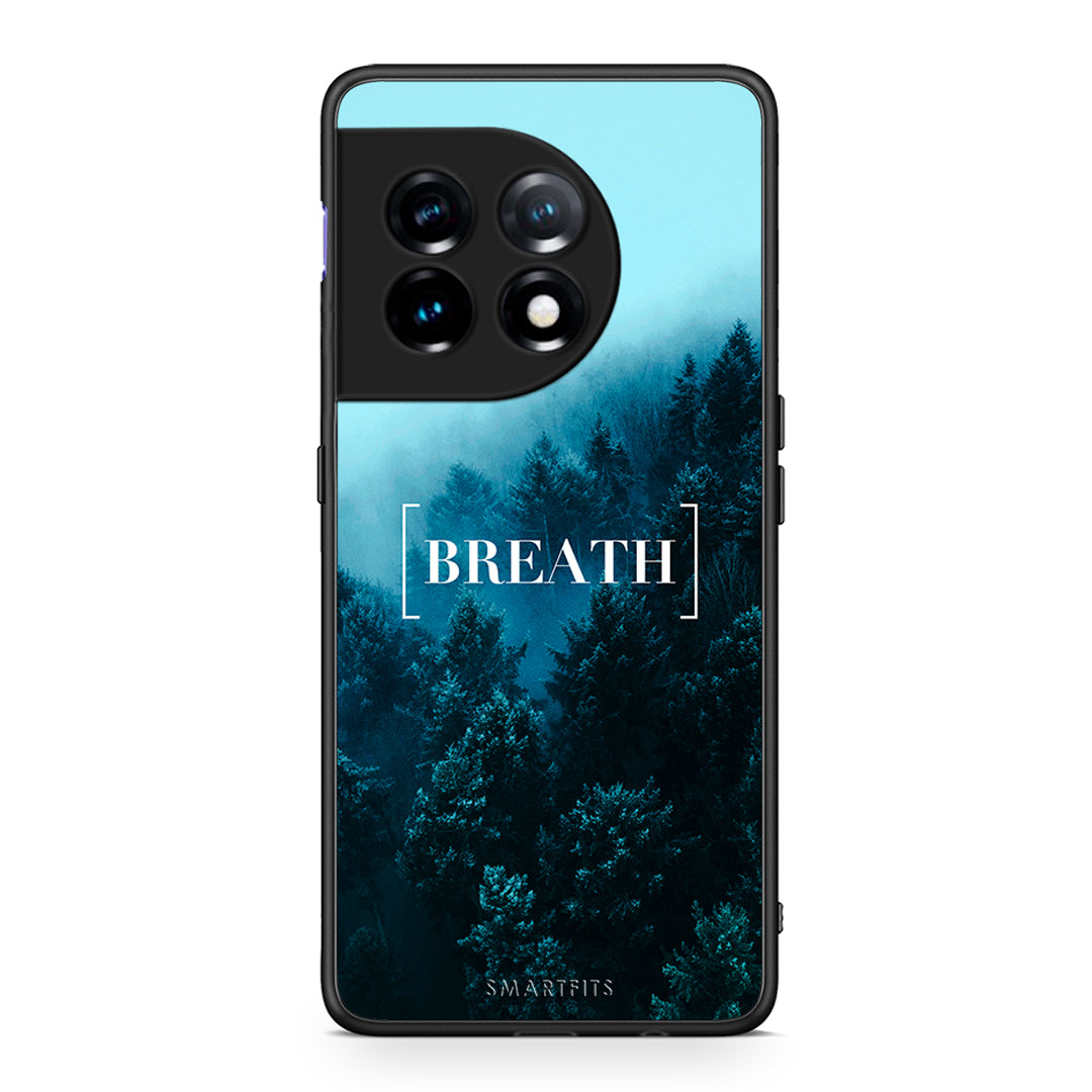 Θήκη OnePlus 11R / ACE 2 5G Quote Breath από τη Smartfits με σχέδιο στο πίσω μέρος και μαύρο περίβλημα | OnePlus 11R / ACE 2 5G Quote Breath Case with Colorful Back and Black Bezels