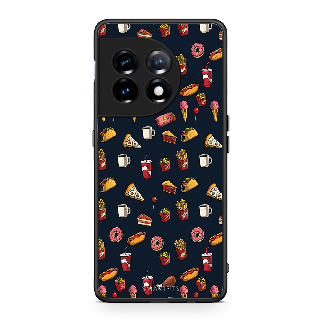 Θήκη OnePlus 11R / ACE 2 5G Random Hungry από τη Smartfits με σχέδιο στο πίσω μέρος και μαύρο περίβλημα | OnePlus 11R / ACE 2 5G Random Hungry Case with Colorful Back and Black Bezels