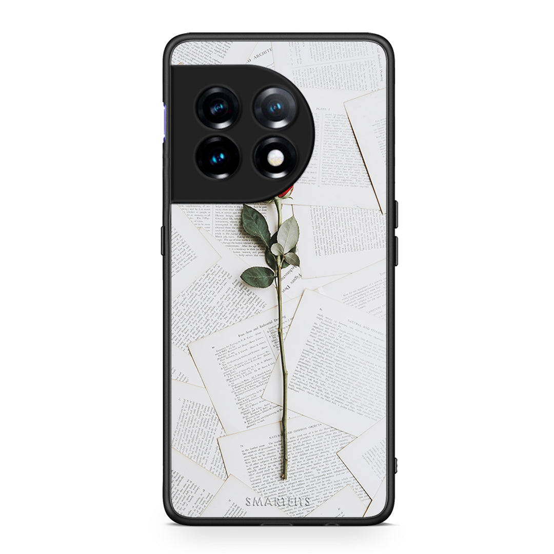 Θήκη OnePlus 11R / ACE 2 5G Red Rose από τη Smartfits με σχέδιο στο πίσω μέρος και μαύρο περίβλημα | OnePlus 11R / ACE 2 5G Red Rose Case with Colorful Back and Black Bezels