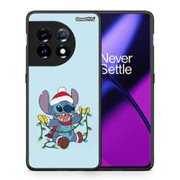 Thumbnail for Θήκη OnePlus 11 5G Santa Stich από τη Smartfits με σχέδιο στο πίσω μέρος και μαύρο περίβλημα | OnePlus 11 5G Santa Stich Case with Colorful Back and Black Bezels