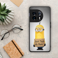 Thumbnail for Θήκη OnePlus 11 5G Text Minion από τη Smartfits με σχέδιο στο πίσω μέρος και μαύρο περίβλημα | OnePlus 11 5G Text Minion Case with Colorful Back and Black Bezels