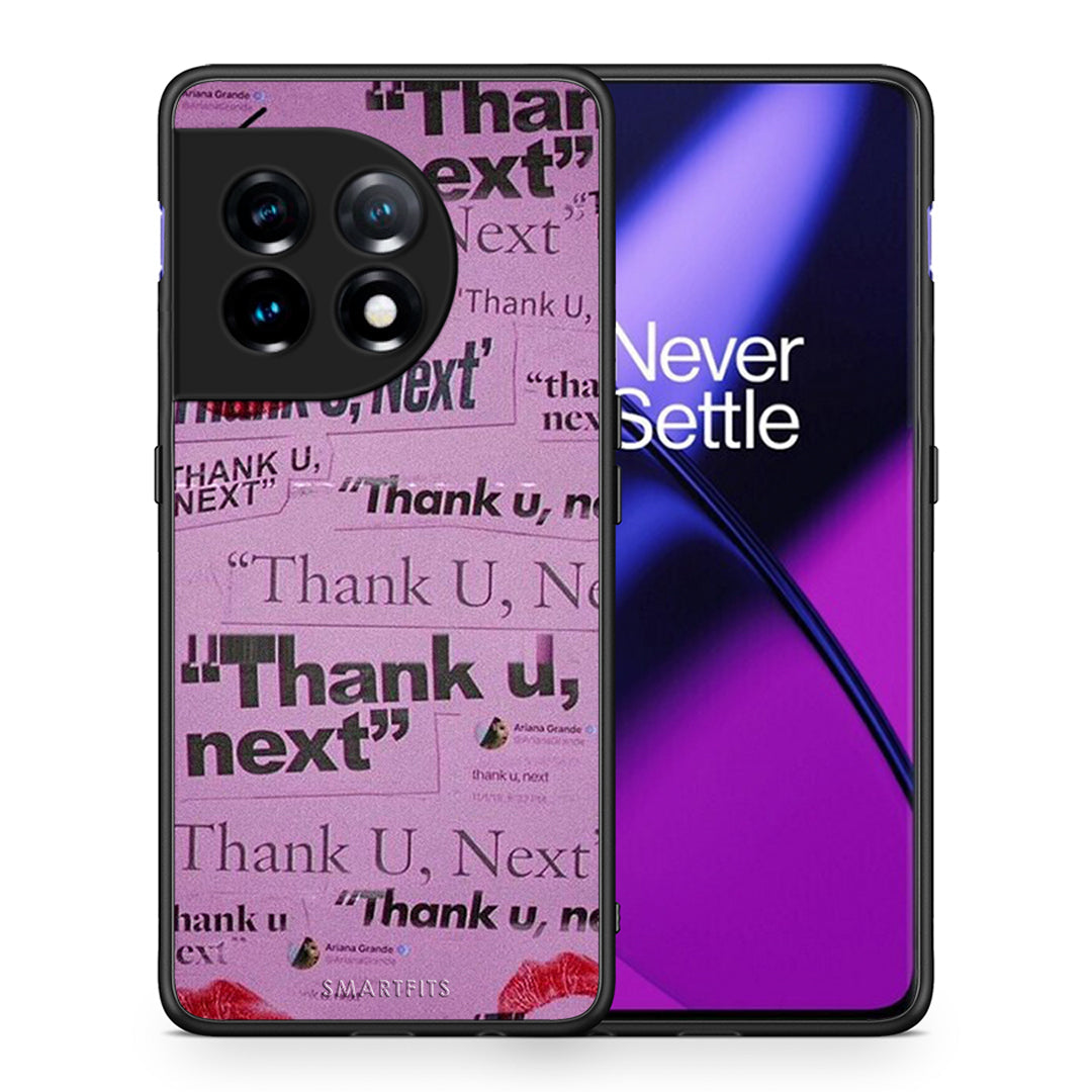 Θήκη OnePlus 11 5G Thank You Next από τη Smartfits με σχέδιο στο πίσω μέρος και μαύρο περίβλημα | OnePlus 11 5G Thank You Next Case with Colorful Back and Black Bezels