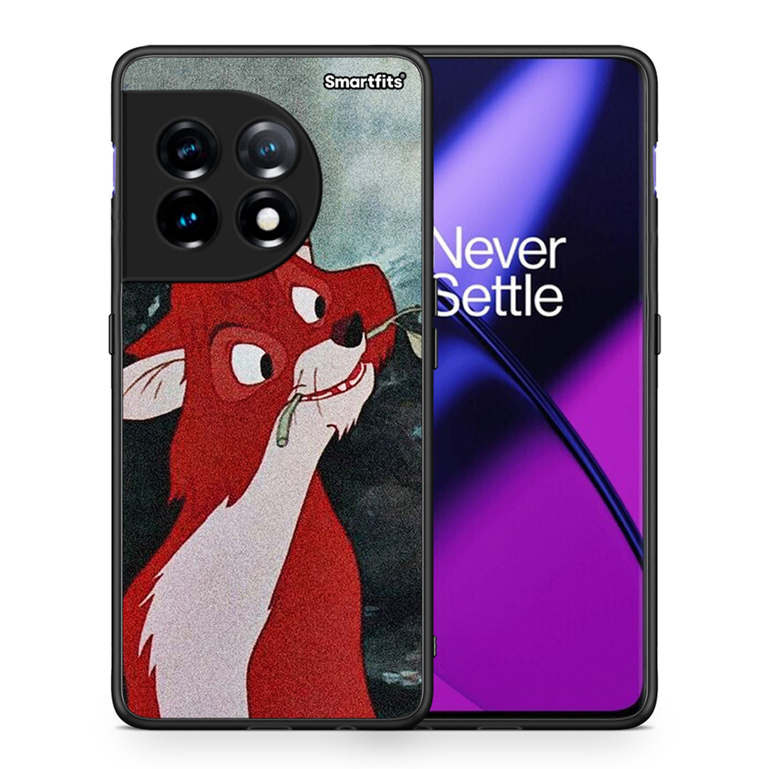 Θήκη OnePlus 11R / ACE 2 5G Tod And Vixey Love 1 από τη Smartfits με σχέδιο στο πίσω μέρος και μαύρο περίβλημα | OnePlus 11R / ACE 2 5G Tod And Vixey Love 1 Case with Colorful Back and Black Bezels