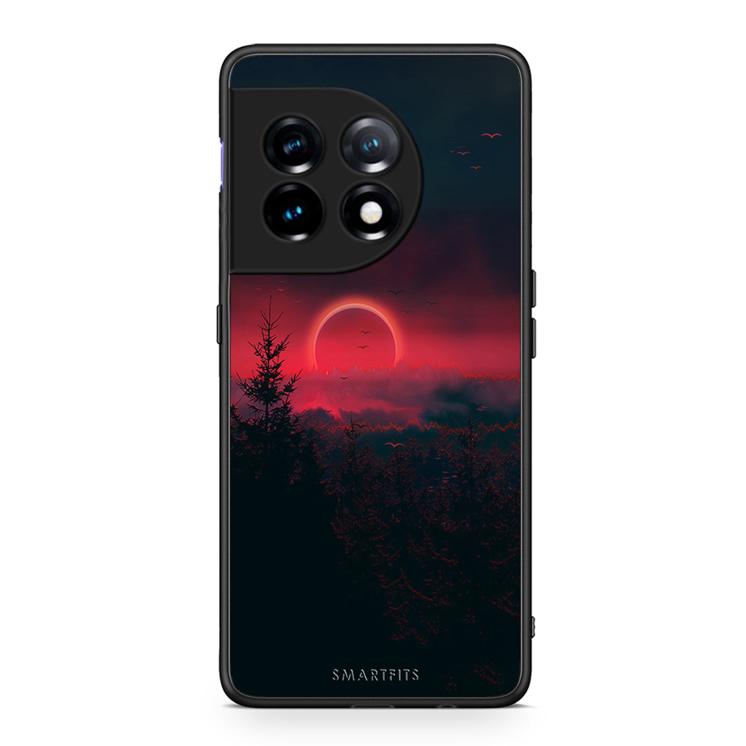 Θήκη OnePlus 11R / ACE 2 5G Tropic Sunset από τη Smartfits με σχέδιο στο πίσω μέρος και μαύρο περίβλημα | OnePlus 11R / ACE 2 5G Tropic Sunset Case with Colorful Back and Black Bezels