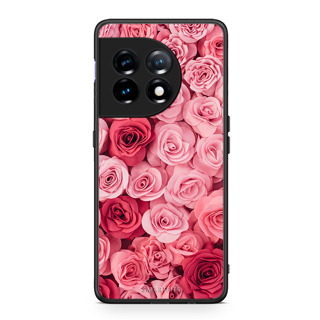 Θήκη OnePlus 11R / ACE 2 5G Valentine RoseGarden από τη Smartfits με σχέδιο στο πίσω μέρος και μαύρο περίβλημα | OnePlus 11R / ACE 2 5G Valentine RoseGarden Case with Colorful Back and Black Bezels