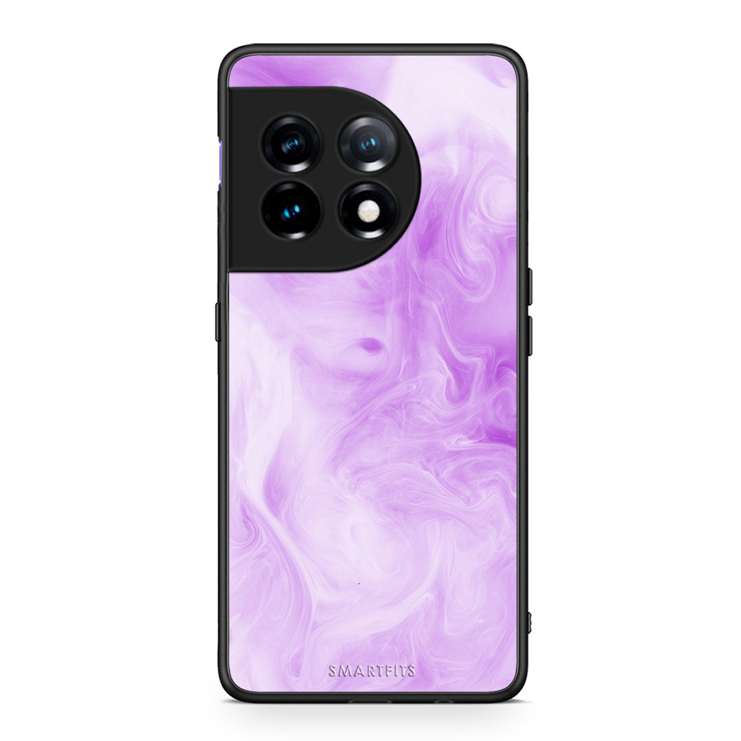 Θήκη OnePlus 11R / ACE 2 5G Watercolor Lavender από τη Smartfits με σχέδιο στο πίσω μέρος και μαύρο περίβλημα | OnePlus 11R / ACE 2 5G Watercolor Lavender Case with Colorful Back and Black Bezels