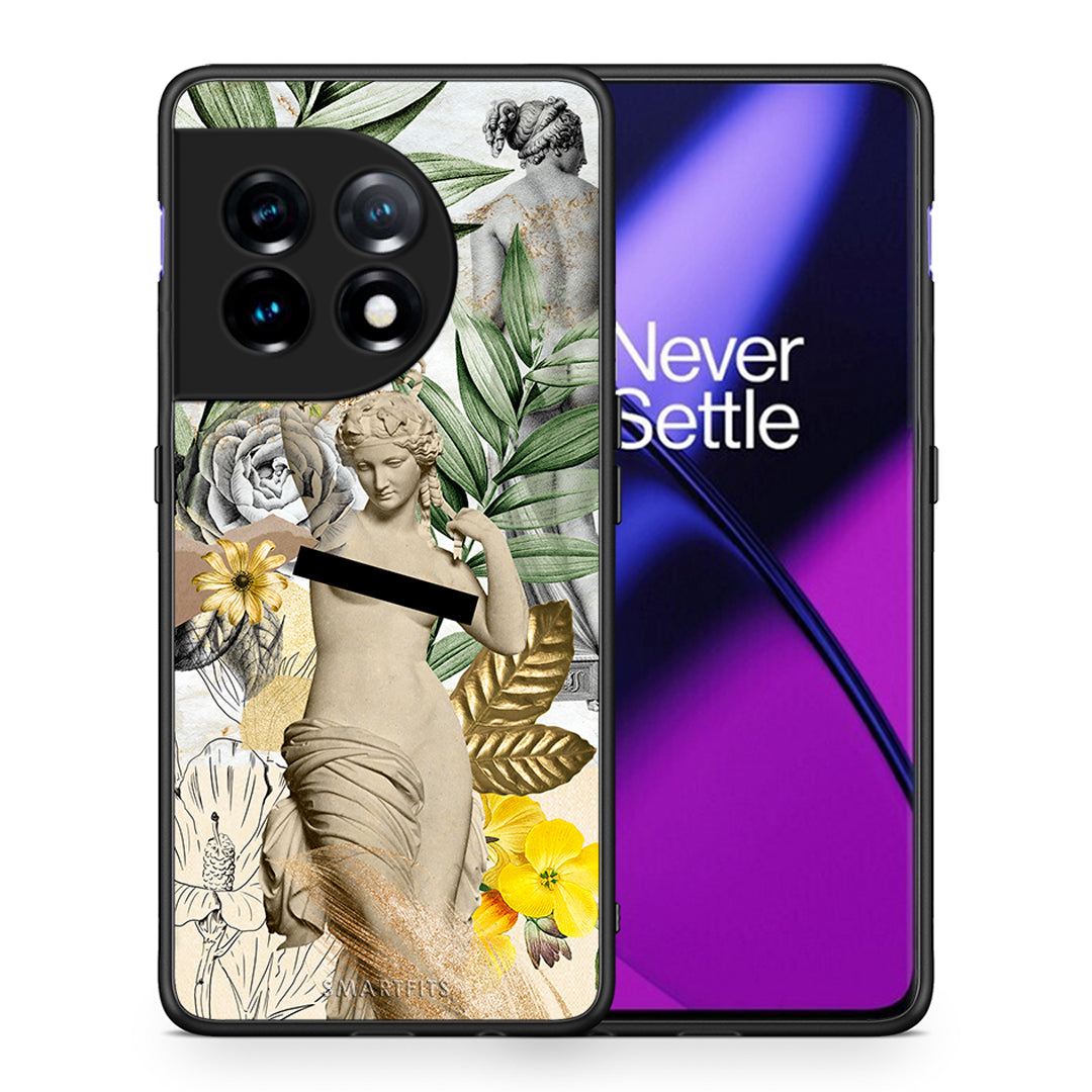 Θήκη OnePlus 11R / ACE 2 5G Woman Statue από τη Smartfits με σχέδιο στο πίσω μέρος και μαύρο περίβλημα | OnePlus 11R / ACE 2 5G Woman Statue Case with Colorful Back and Black Bezels