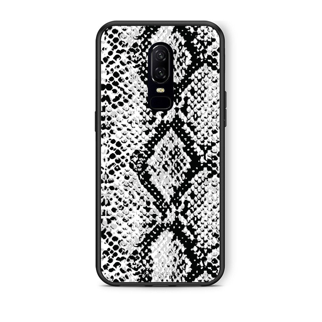 24 - OnePlus 6 White Snake Animal case, cover, bumper