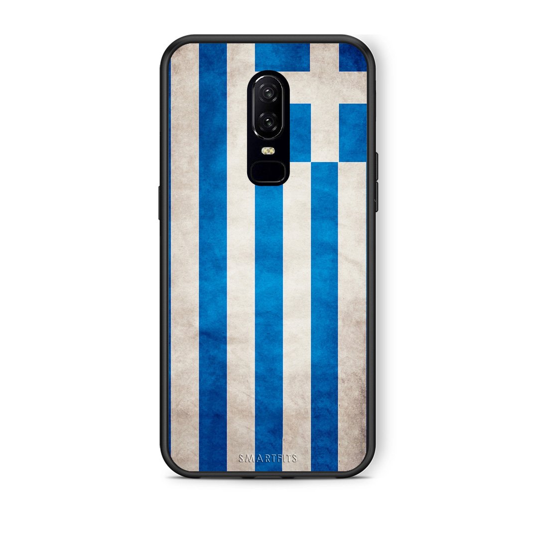 4 - OnePlus 6 Greece Flag case, cover, bumper