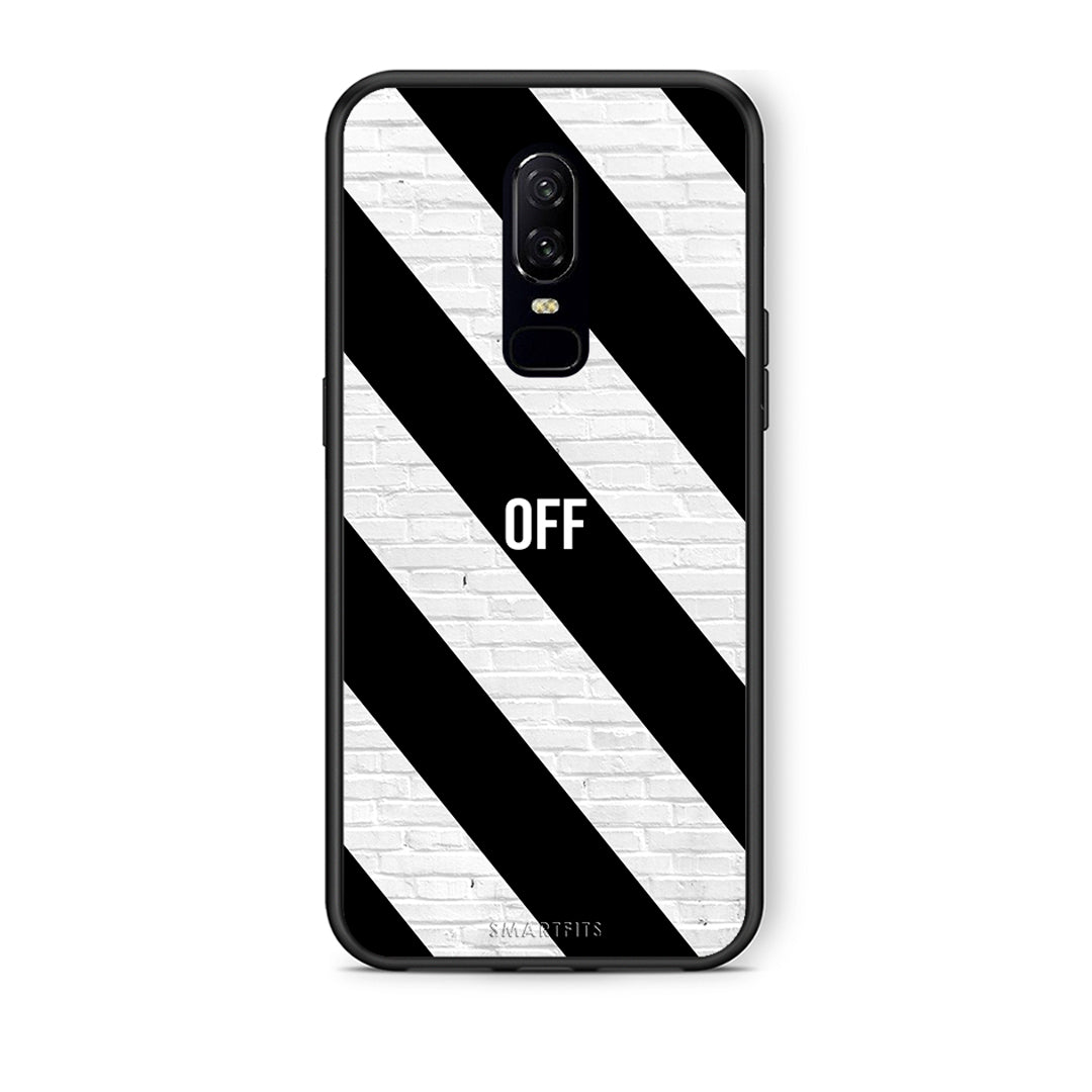 OnePlus 6 Get Off θήκη από τη Smartfits με σχέδιο στο πίσω μέρος και μαύρο περίβλημα | Smartphone case with colorful back and black bezels by Smartfits