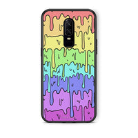 Thumbnail for OnePlus 6 Melting Rainbow θήκη από τη Smartfits με σχέδιο στο πίσω μέρος και μαύρο περίβλημα | Smartphone case with colorful back and black bezels by Smartfits