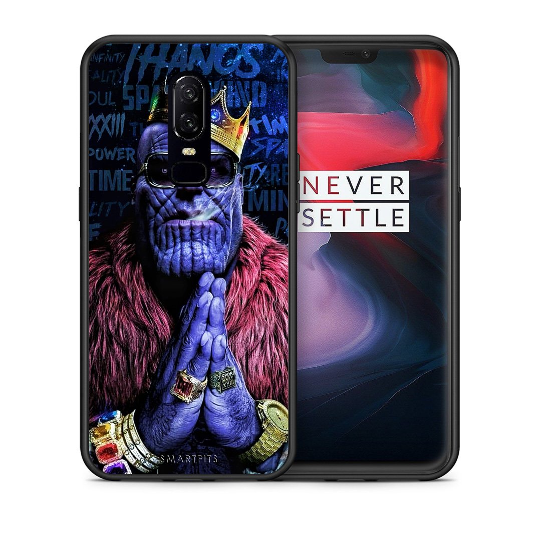 Θήκη OnePlus 6 Thanos PopArt από τη Smartfits με σχέδιο στο πίσω μέρος και μαύρο περίβλημα | OnePlus 6 Thanos PopArt case with colorful back and black bezels