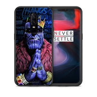 Thumbnail for Θήκη OnePlus 6 Thanos PopArt από τη Smartfits με σχέδιο στο πίσω μέρος και μαύρο περίβλημα | OnePlus 6 Thanos PopArt case with colorful back and black bezels
