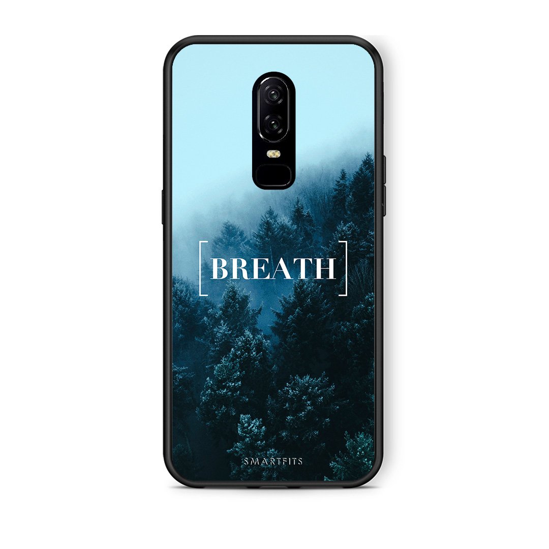 4 - OnePlus 6 Breath Quote case, cover, bumper