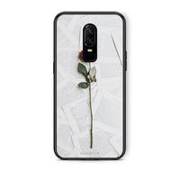 Thumbnail for OnePlus 6 Red Rose θήκη από τη Smartfits με σχέδιο στο πίσω μέρος και μαύρο περίβλημα | Smartphone case with colorful back and black bezels by Smartfits