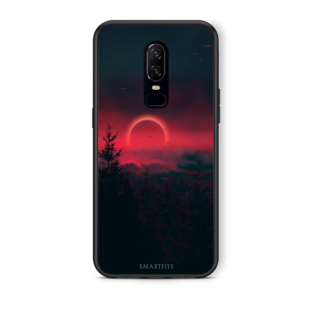 4 - OnePlus 6 Sunset Tropic case, cover, bumper