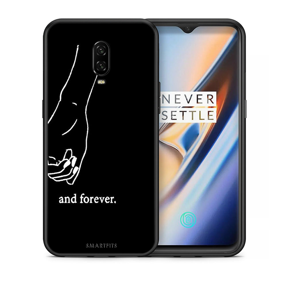 Θήκη Αγίου Βαλεντίνου OnePlus 6T Always & Forever 2 από τη Smartfits με σχέδιο στο πίσω μέρος και μαύρο περίβλημα | OnePlus 6T Always & Forever 2 case with colorful back and black bezels